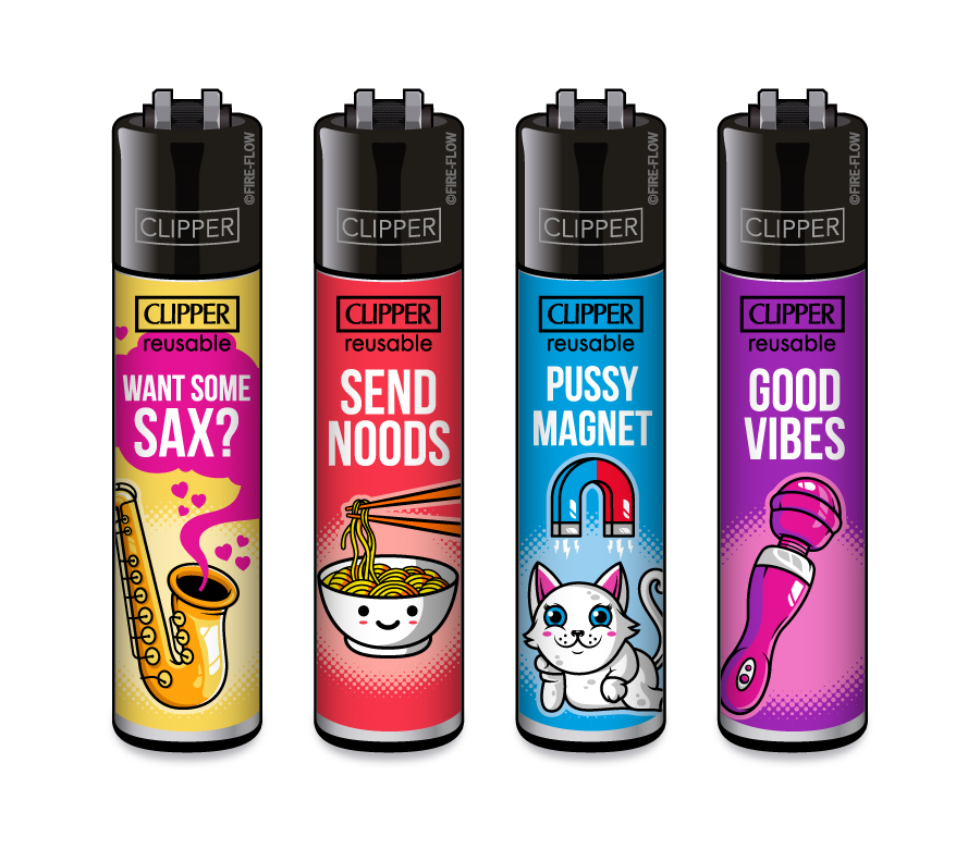 PORN SLOGAN 5 - 4er Set CLIPPER CLASSIC Large