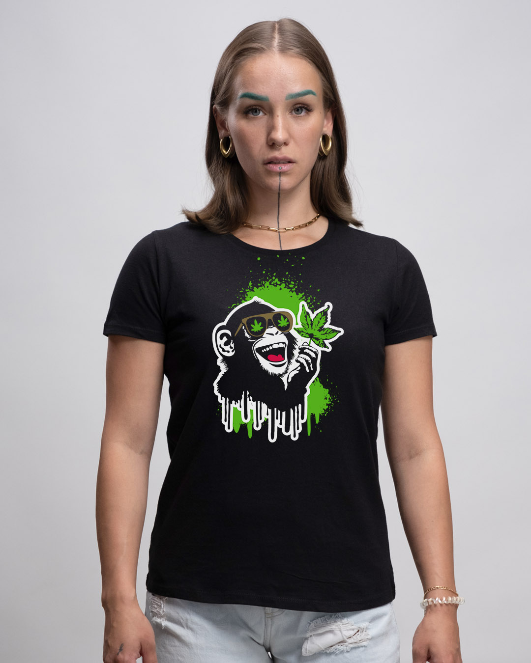 Basic Damen T-Shirt - APE WEED