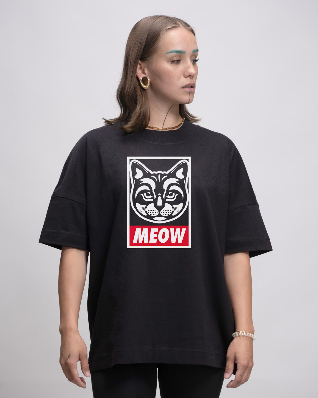 Premium Oversized Shirt Unisex - MEOW