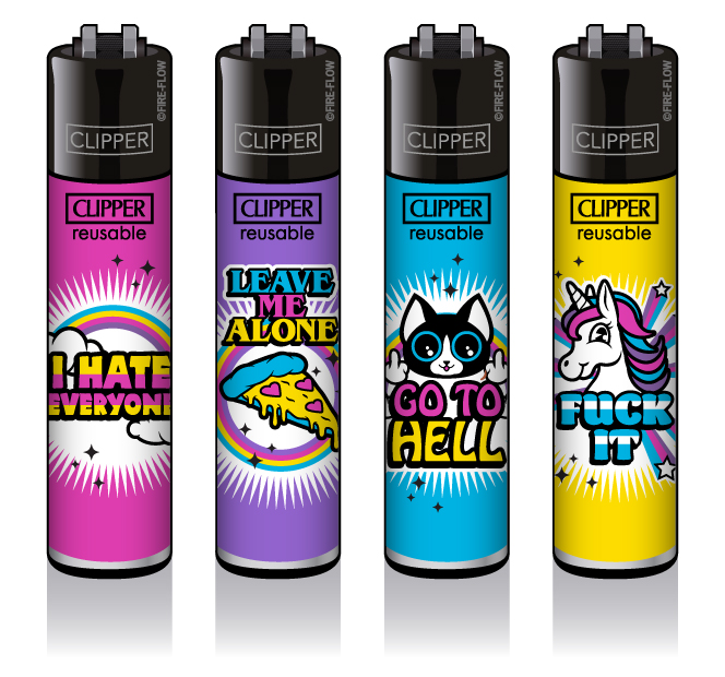 Slogan #15 - 4er Set CLIPPER CLASSIC Large