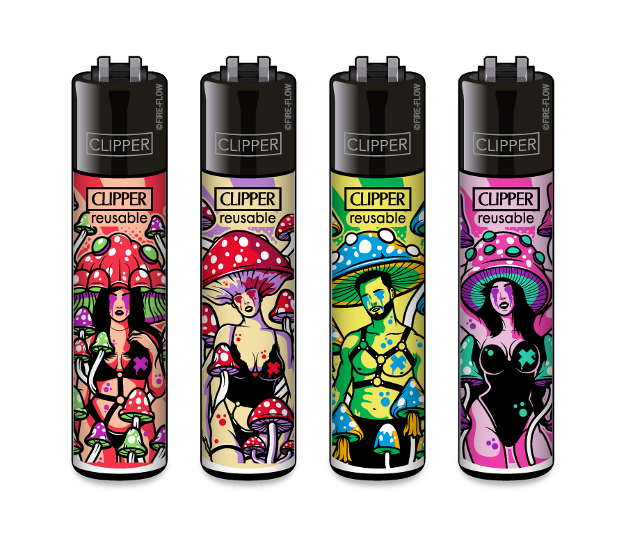 Kinky Shrooms - 4er Set CLIPPER CLASSIC Large