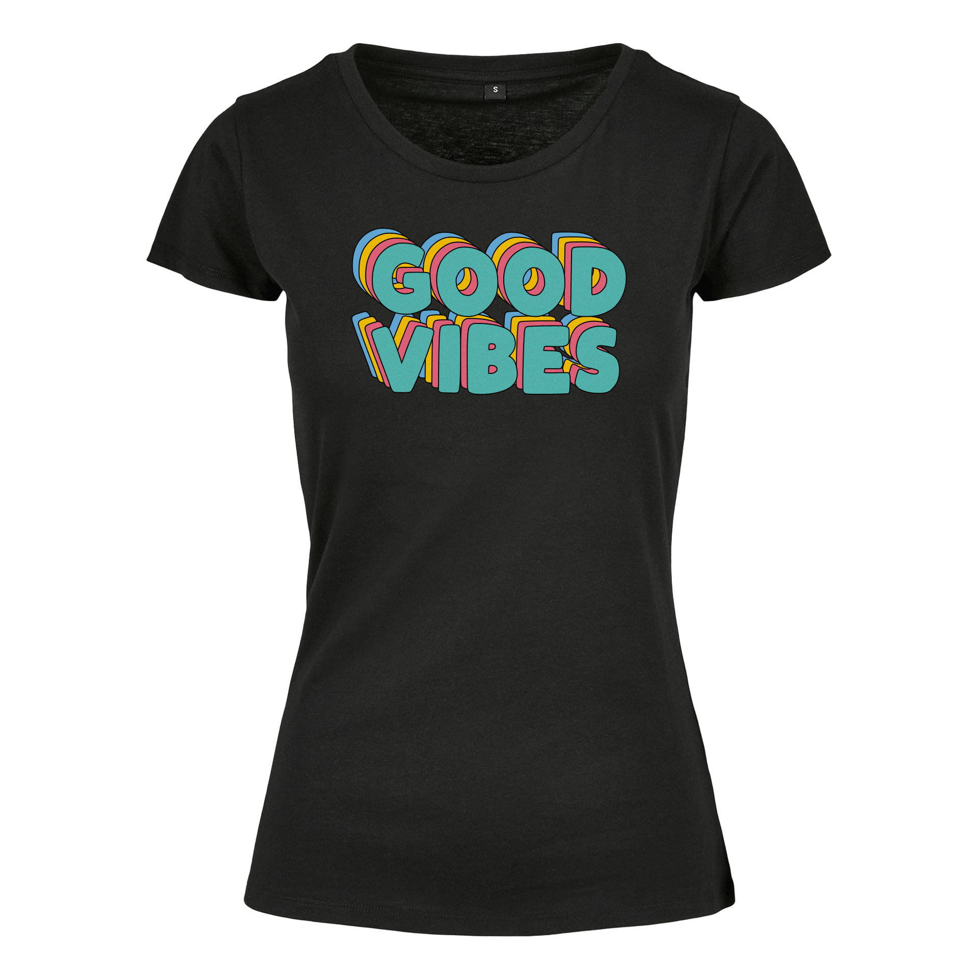 Basic Damen T-Shirt - GOOD VIBES