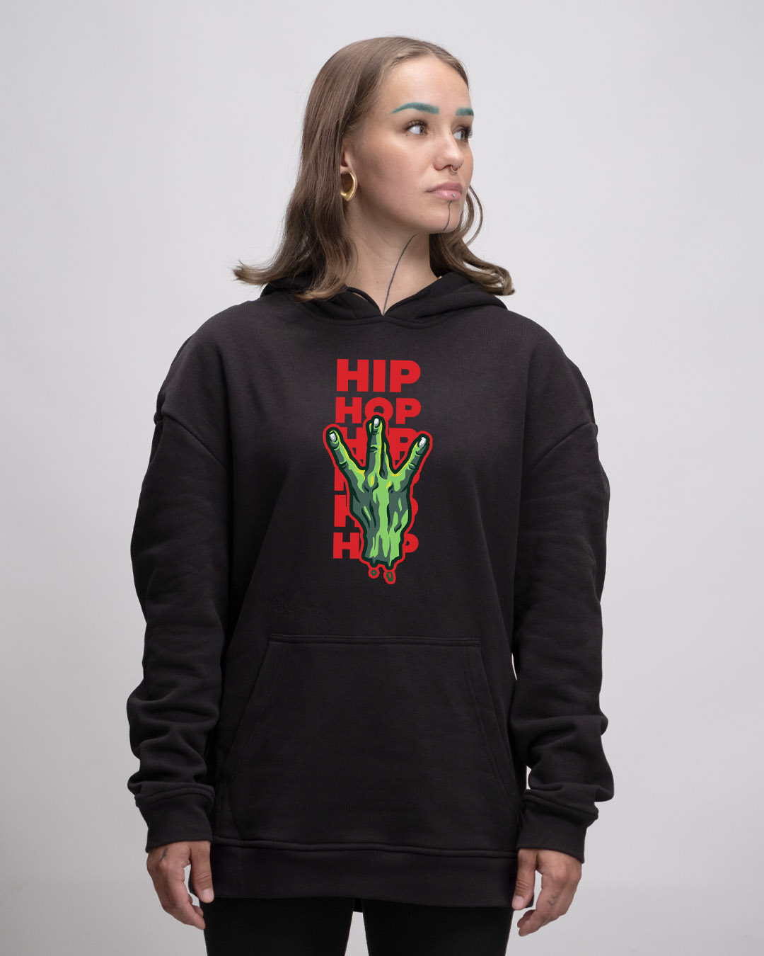 Oversized Hoodie Unisex - HIPHOP HAND