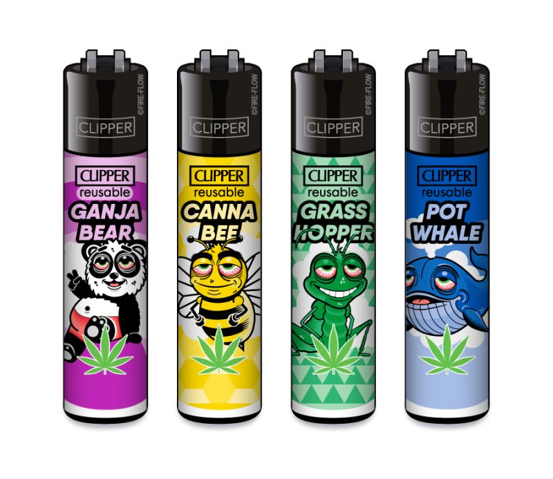 Marijuanimals - 4er Set CLIPPER CLASSIC Large