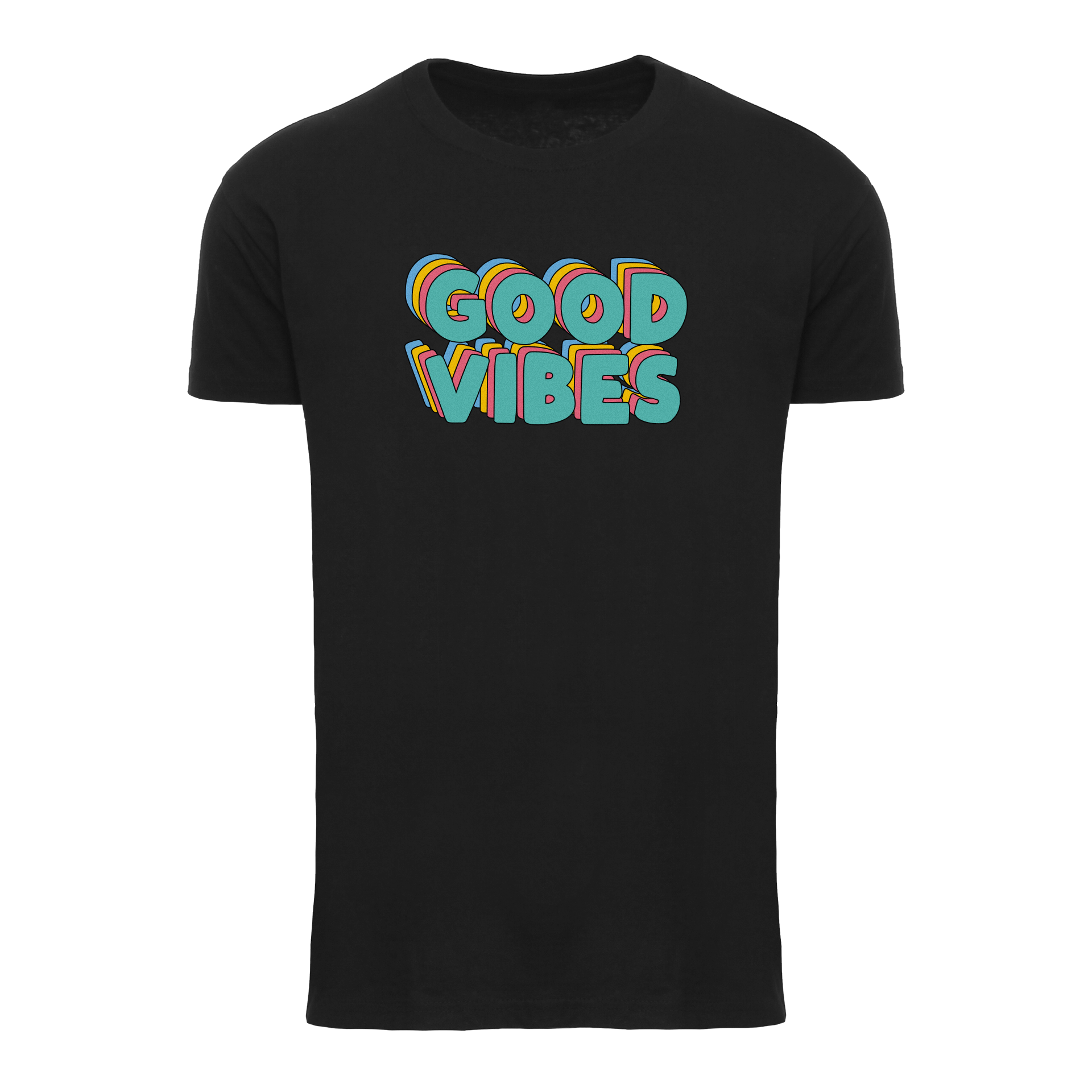 Basic Herren T-Shirt - GOOD VIBES