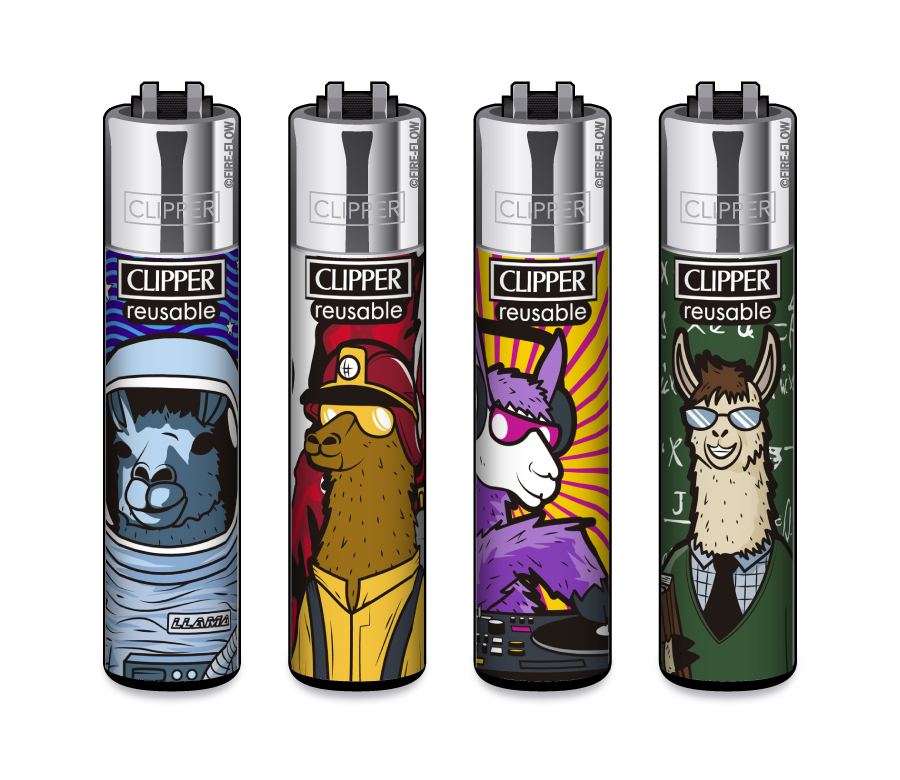 Llama Work - 4er Set CLIPPER CLASSIC Large