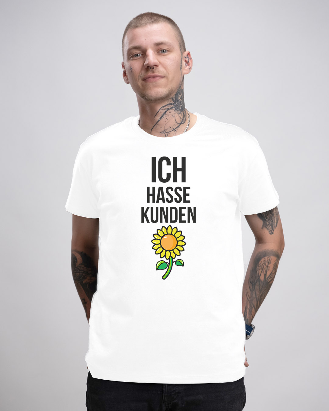 Basic Herren T-Shirt - ICH HASSE KUNDEN