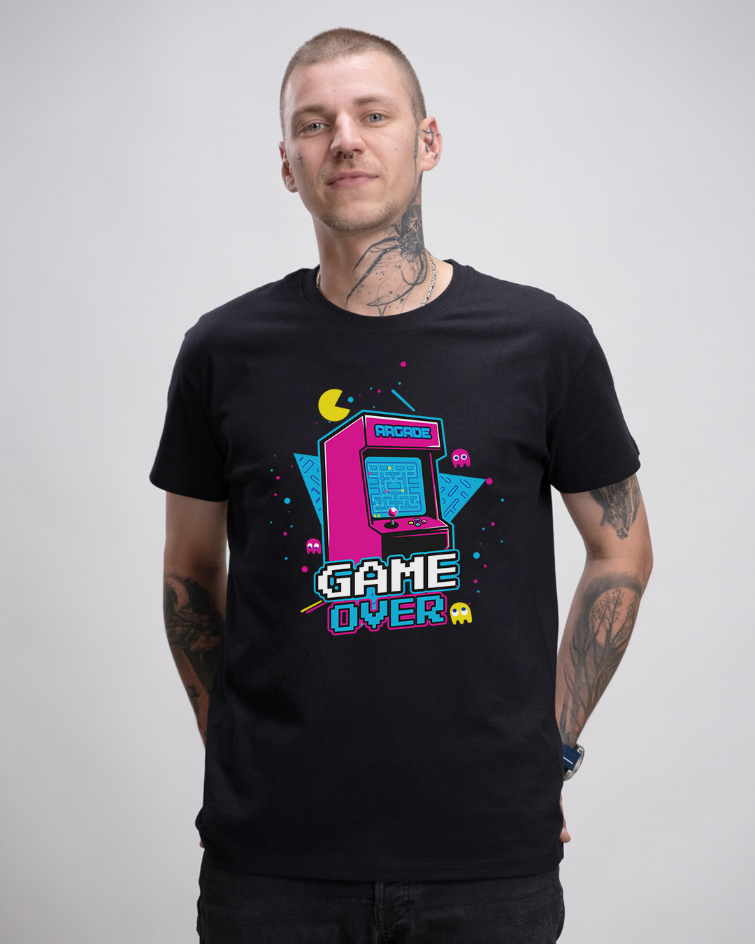 Basic Herren T-Shirt - GAME OVER