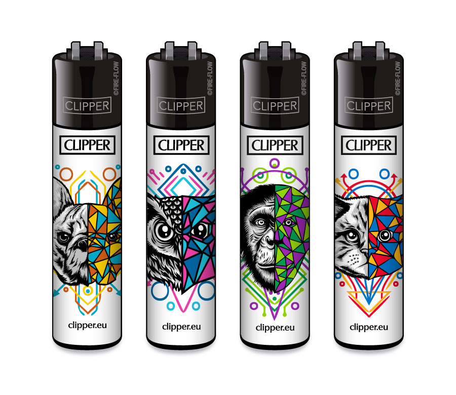 Geometrical Animals #2 - 4er Set CLIPPER CLASSIC Large