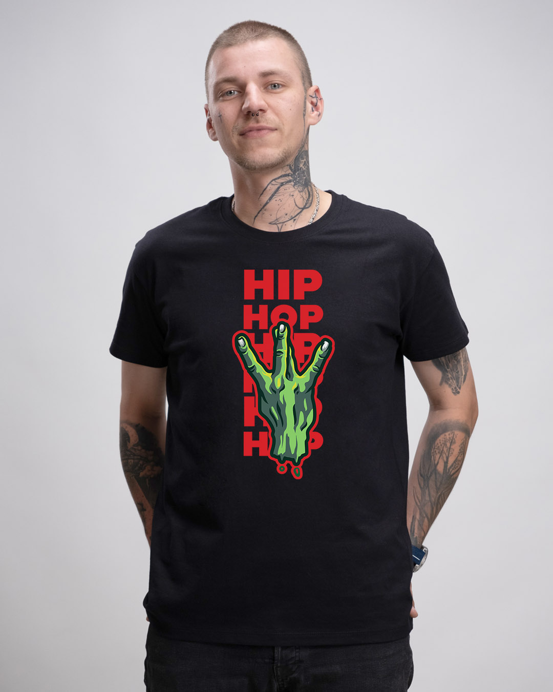 Basic Herren T-Shirt - HIPHOP HAND