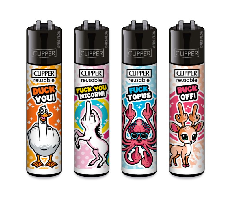 Fuck You Animals - 4er Set CLIPPER CLASSIC Large