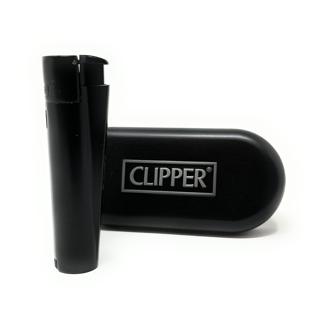 CLIPPER CLASSIC Metal Large Jet Flame Matt All black