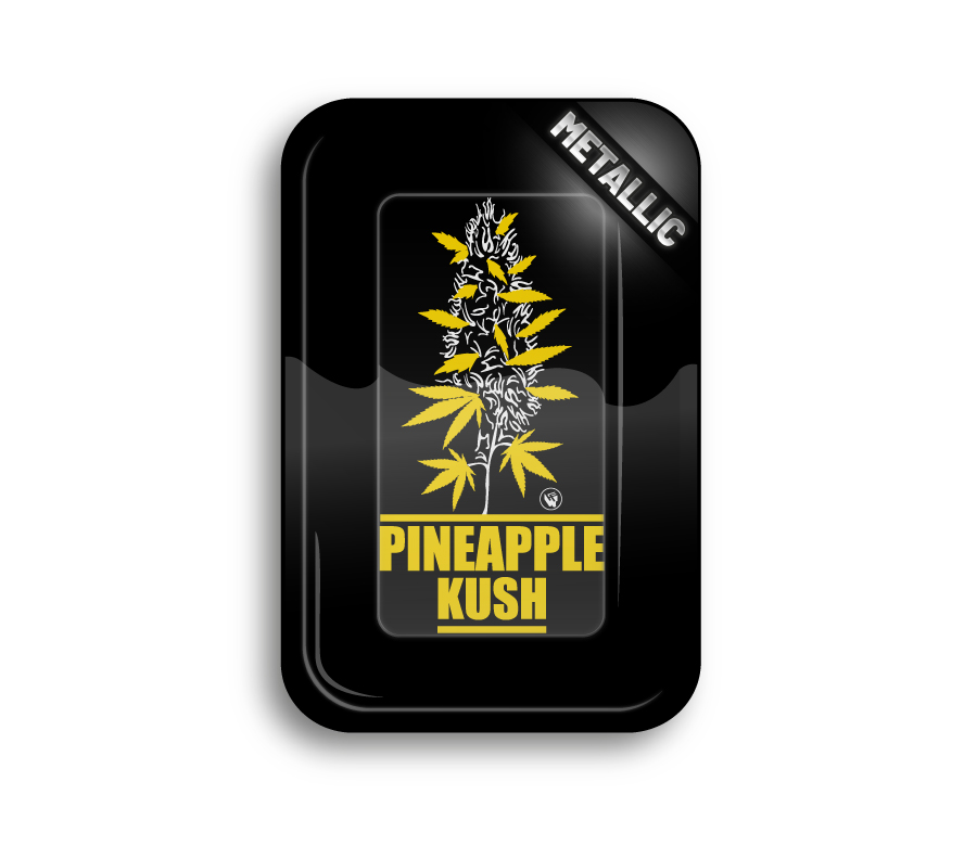 Metal Rolling Tray Plantz Pineapple Kush (275 mm x 175 mm)