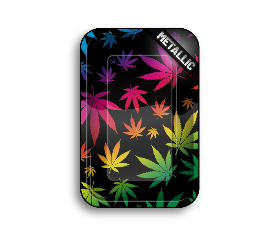 Metal Rolling Tray Leaves Gradient (275 mm x 175 mm)
