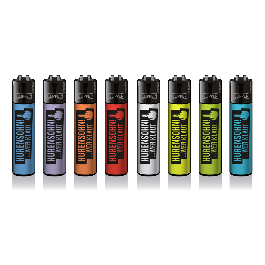 Hurensohn Wer Klaut - 8er Set CLIPPER CLASSIC Large
