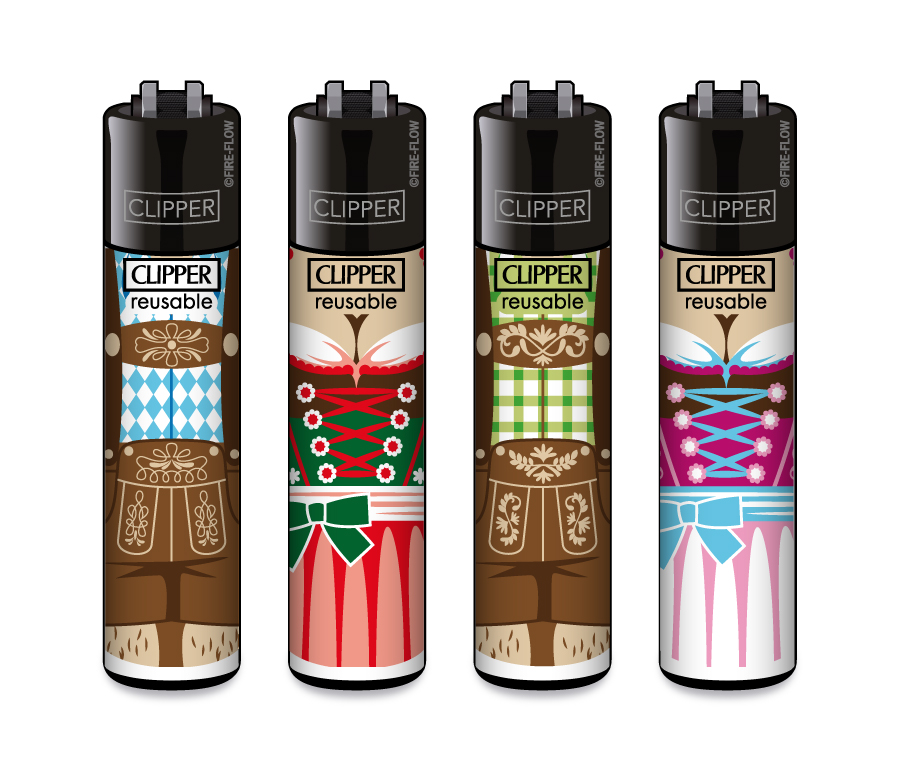 FFX Bayerische Tracht - 4er Set CLIPPER CLASSIC Large
