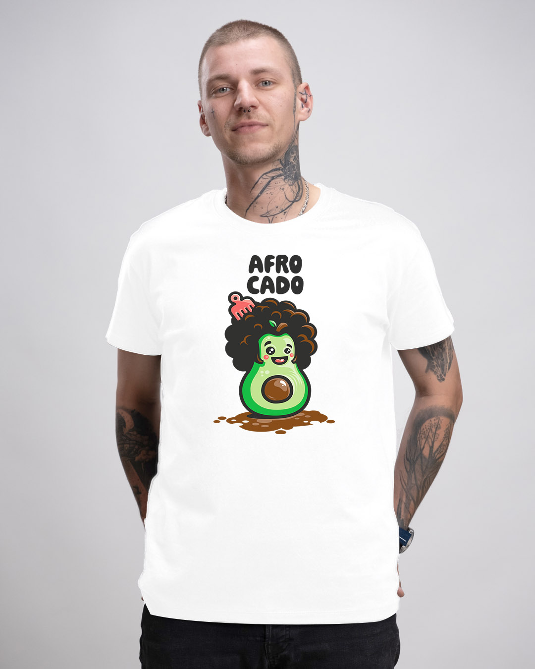 Basic Herren T-Shirt - AFRO CADO