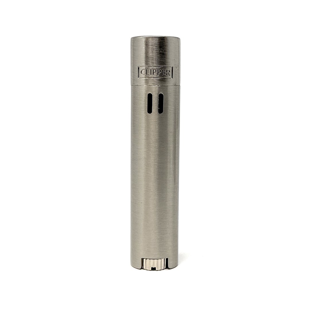 CLIPPER CLASSIC Metal Large Jet Flame Silver