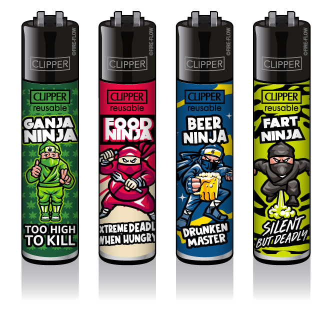 Ninjas - 4er Set CLIPPER CLASSIC Large