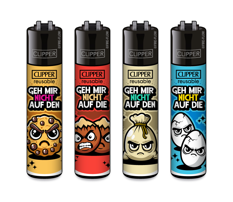 Geh mir nicht auf... - 4er Set CLIPPER CLASSIC Large