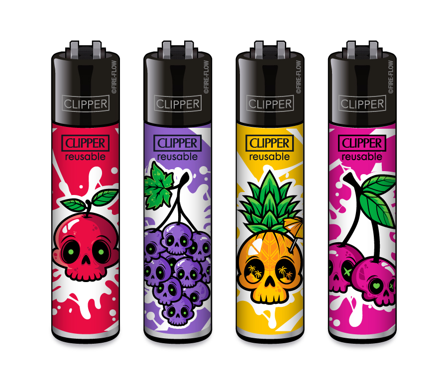 Fruit Skulls #2 - 4er Set CLIPPER CLASSIC Large