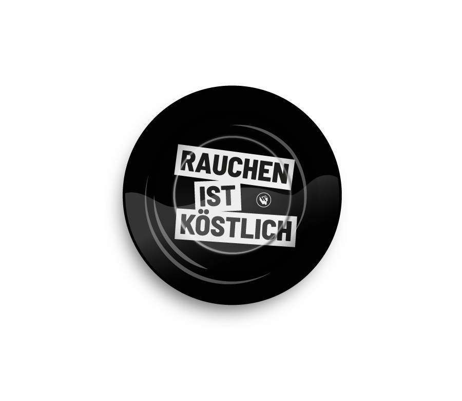 Metal Ashtray Rauchen Ist Köstlich (⌀135 mm)