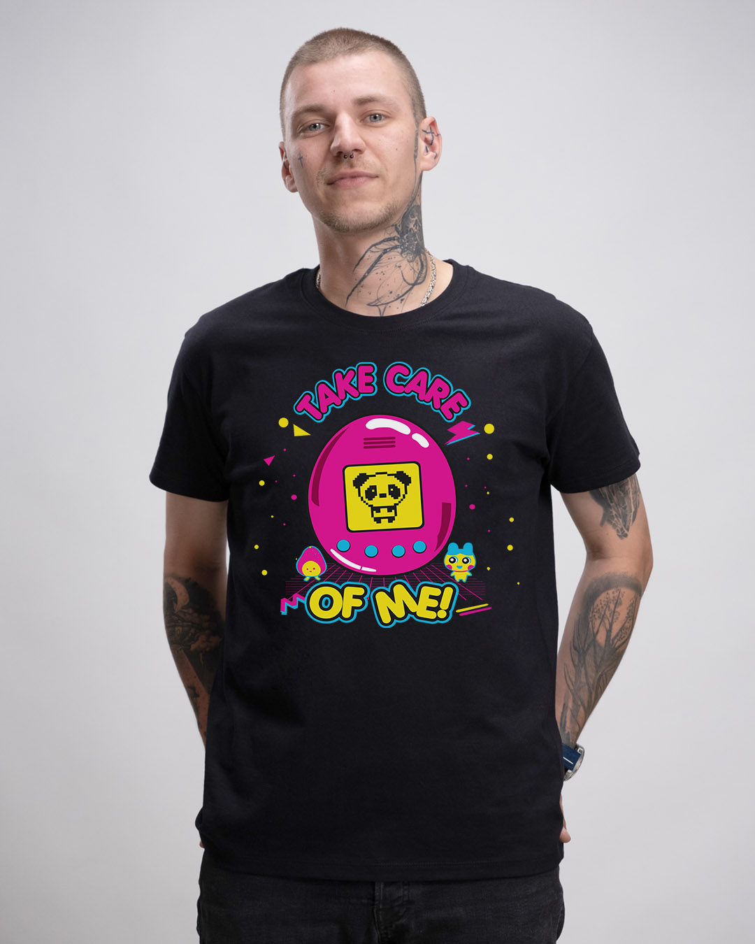 Basic Herren T-Shirt - TAKE CARE OF ME