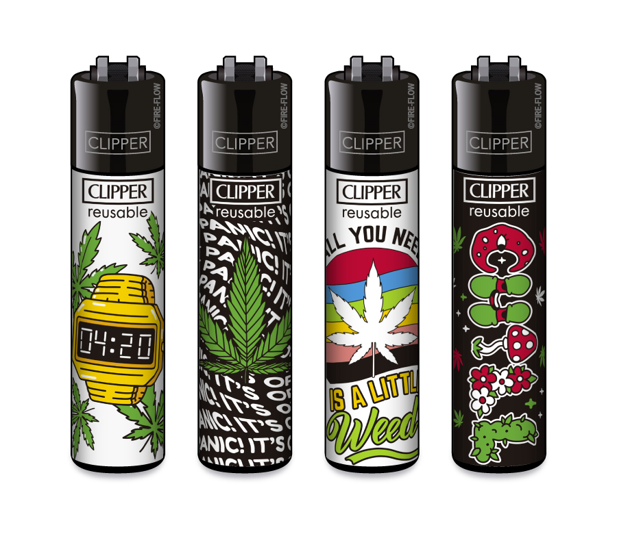 WEED TIME - 4er Set CLIPPER CLASSIC Large