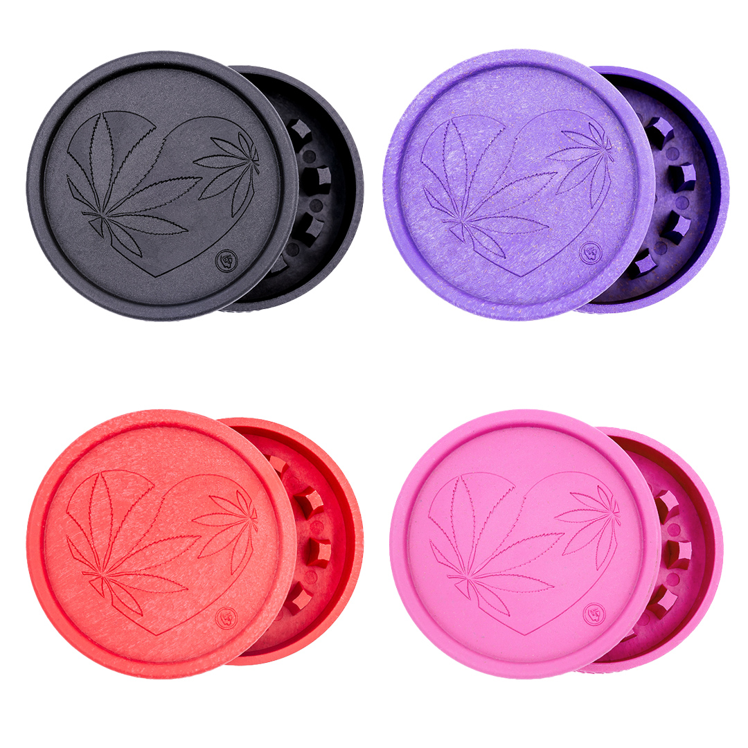 Hemp Grinder - 420 Heart (⌀55 mm / 2-parts)