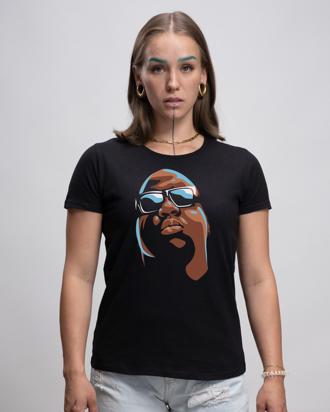 Basic Damen T-Shirt - HIPHOP LEGENDS BIGGIE 2