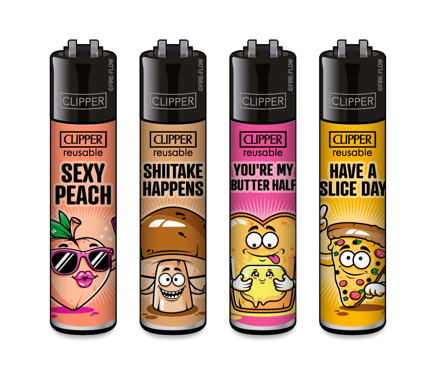 Food Slogan - 4er Set CLIPPER CLASSIC Large