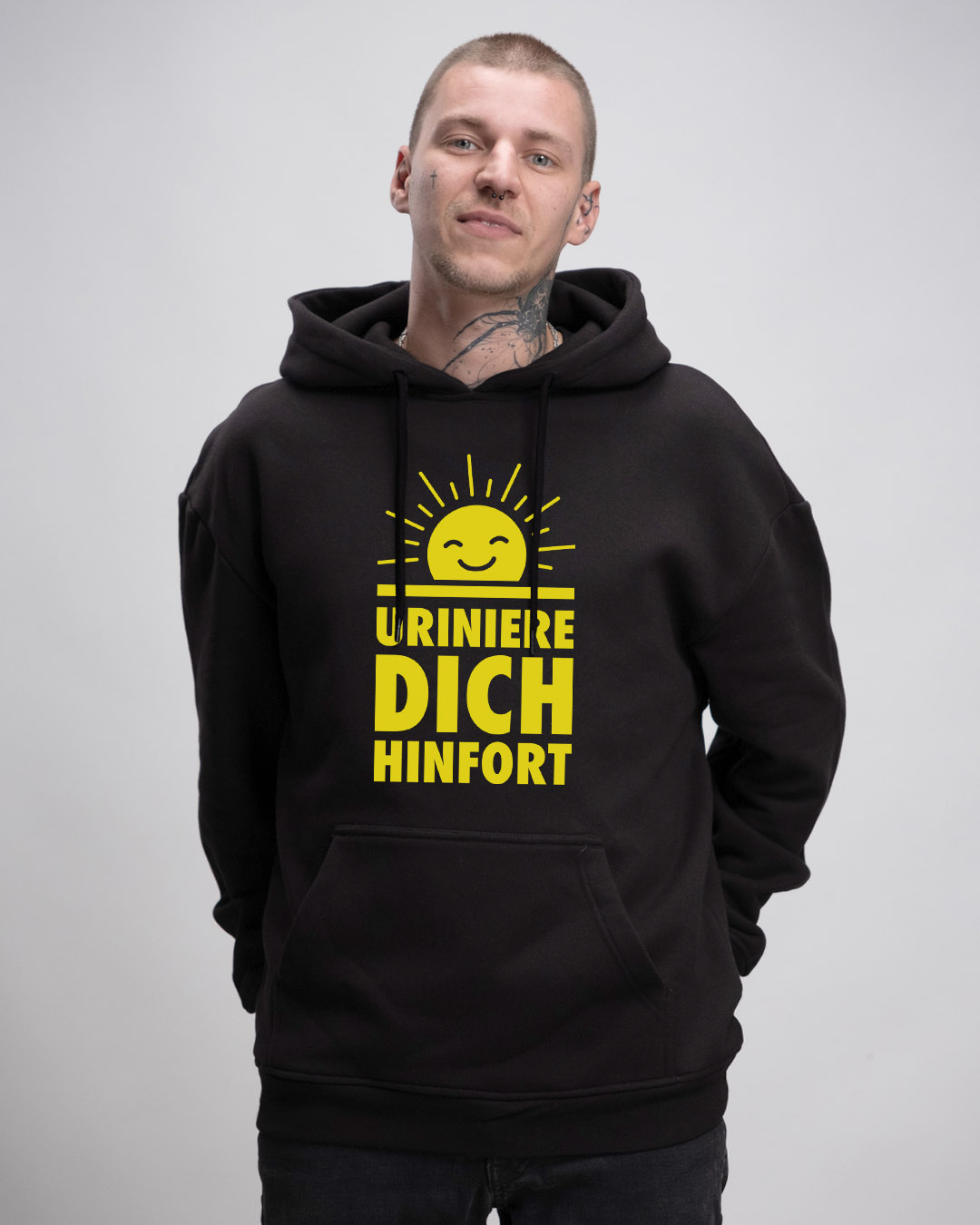 Oversized Hoodie Unisex - URINIERE DICH HINFORT