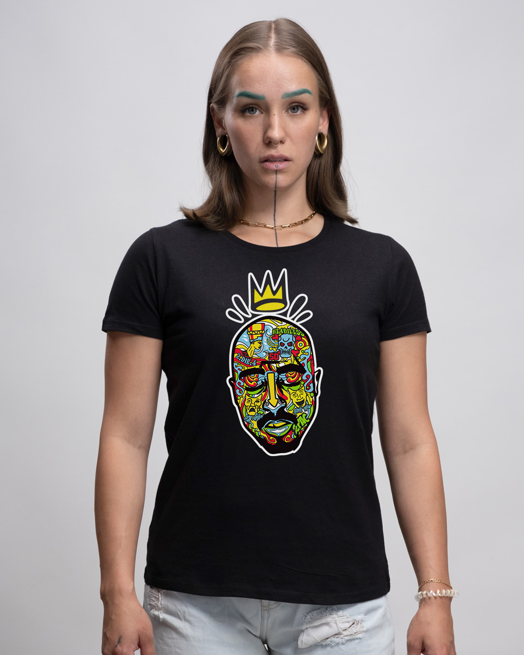 Basic Damen T-Shirt - HIPHOP LEGENDS 2PAC