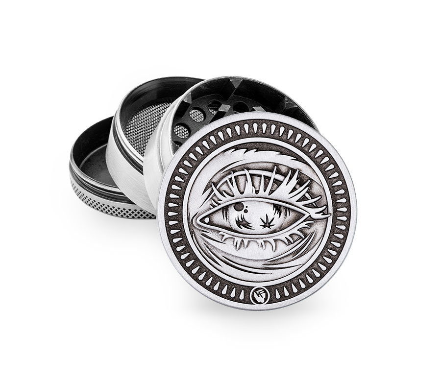 Metal Grinder Silver Faded (⌀50 mm / 4-parts)